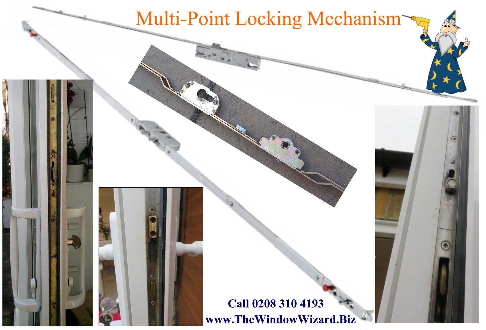 UPVC Door Multi Point Locking Mechanism supplied and fitted
